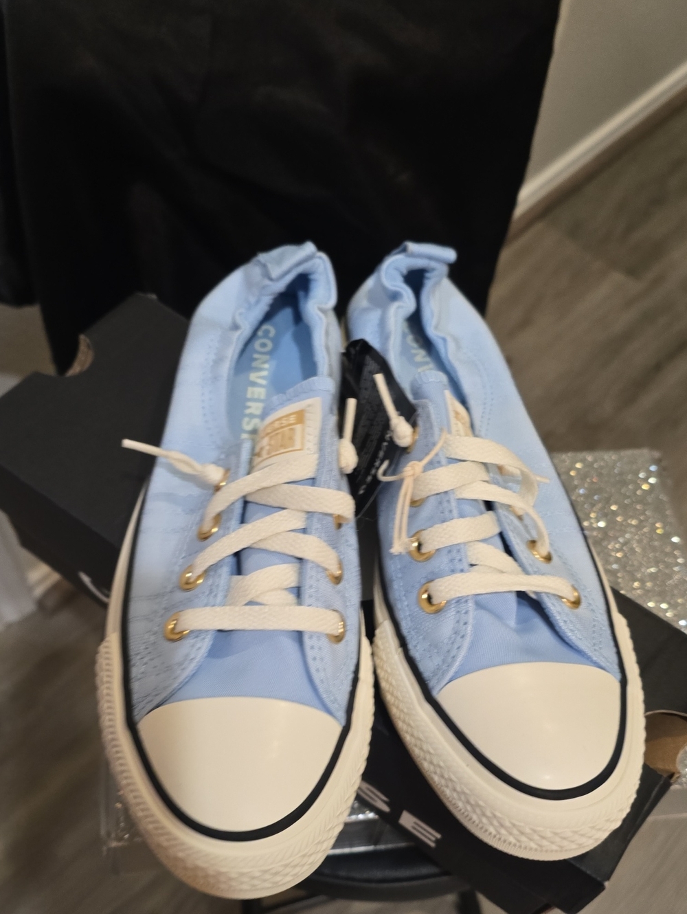 Converse Chuck Taylor All Star Shoreline Woven Canvas Sneakers- Blue It/Egret/B - Picture 9 of 11